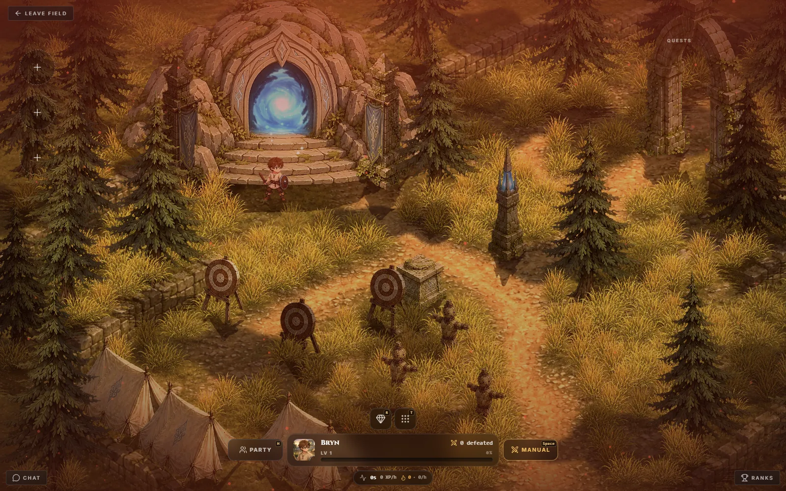 Exploring The Waking Hollow with the field HUD
