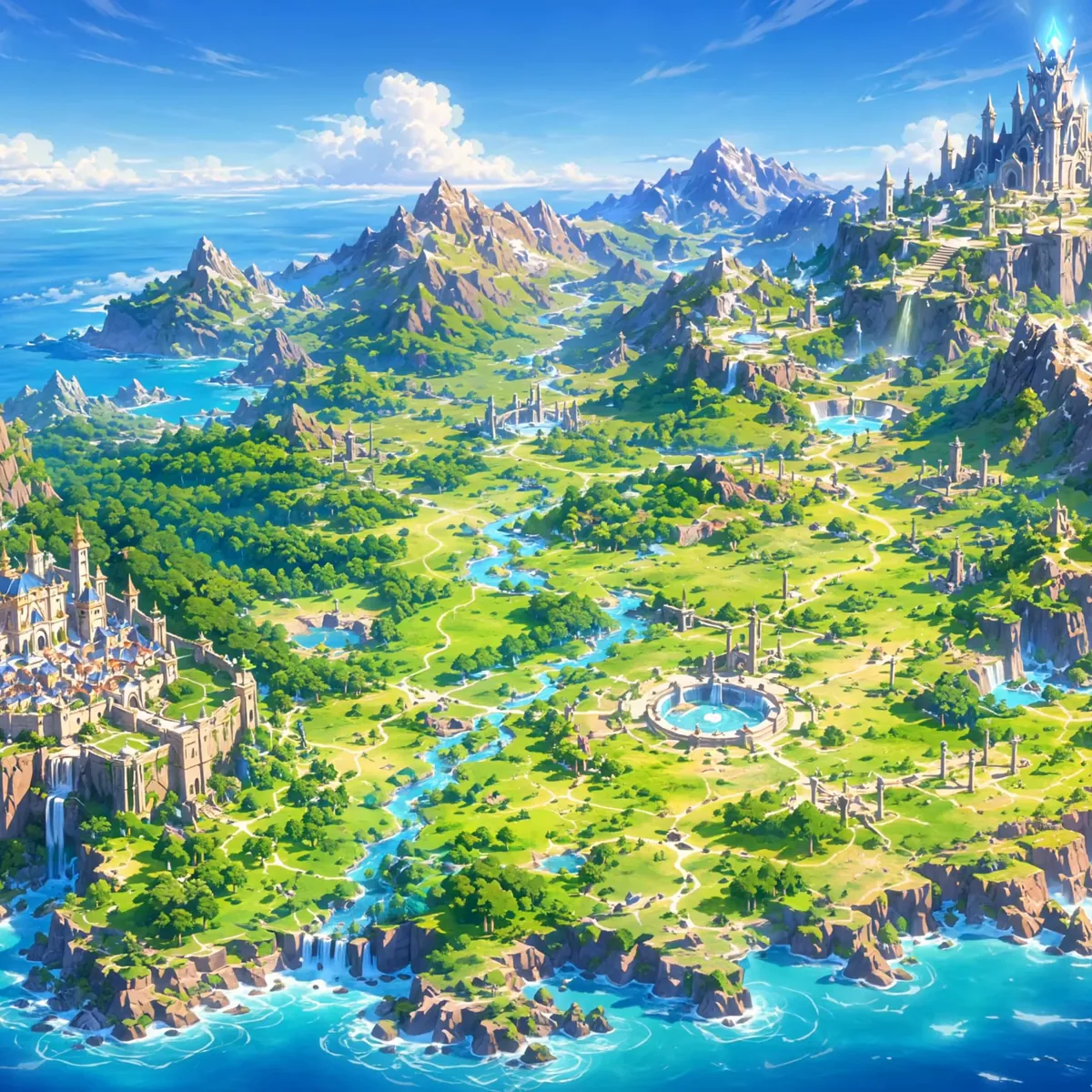 The living world map of the Island That Remembers